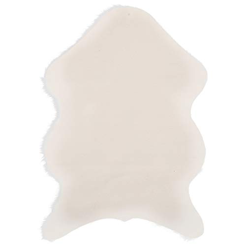 YULEESIYIP Weiche Teppiche künstliche Wolle Warmer Teppichstuhl Stuhl Abdeckung Teppich für Schlafzimmerbodensofa Wohnzimmer (White) von YULEESIYIP