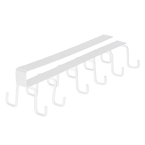 Yuleesiyip Küche Utensilhalter Hanger Iron Double Row Hook Löffel Schaufel Regale für Restaurant (Weiß) von YULEESIYIP