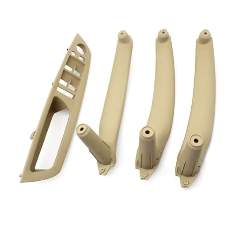 Innentürgriff Verbesserte LHD RHD Auto Innen Tür Pull Griff Innere Armlehne Panel Abdeckung Für X5 Für X6 E70 E71 E72 2007-2012 2013(LHD Beige set) von YULEGUDI