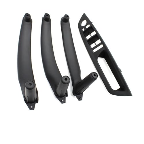 Innentürgriff Verbesserte LHD RHD Auto Innen Tür Pull Griff Innere Armlehne Panel Abdeckung Für X5 Für X6 E70 E71 E72 2007-2012 2013(RHD Black set) von YULEGUDI