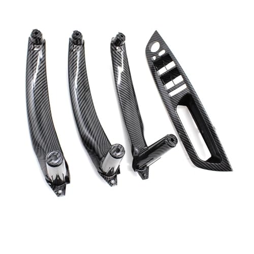 Innentürgriff Verbesserte LHD RHD Auto Innen Tür Pull Griff Innere Armlehne Panel Abdeckung Für X5 Für X6 E70 E71 E72 2007-2012 2013(RHD Carbon set) von YULEGUDI