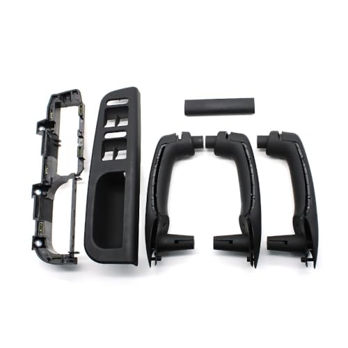 YULEGUDI Innentürgriff Für V&W Für Bora Für Golf 4 MK4 Für Jetta 1999 2000 2001 2002 2003 2004 Schwarz Auto Vorne Hinten Links Rechts Tür Pull Haltegriff(LHD 9PCS) von YULEGUDI