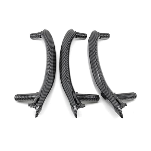 YULEGUDI Innentürgriff LHD RHD Auto Innentür Links Rechts Carbon Fiber Griff Mit Äußere Abdeckung Montage Set Für X5 X6 F15 F16 2014-2017 2018(LHD Handle kit Set) von YULEGUDI