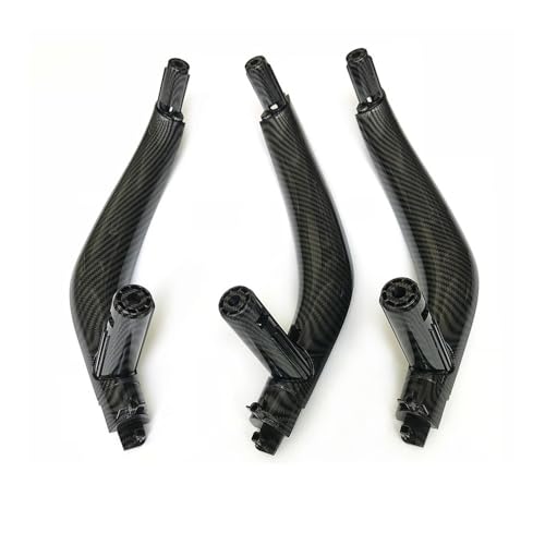 YULEGUDI Innentürgriff LHD RHD Auto Innentür Links Rechts Carbon Fiber Griff Mit Äußere Abdeckung Montage Set Für X5 X6 F15 F16 2014-2017 2018(LHDInside Handle Set) von YULEGUDI