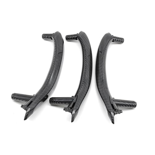 YULEGUDI Innentürgriff LHD RHD Auto Innentür Links Rechts Carbon Fiber Griff Mit Äußere Abdeckung Montage Set Für X5 X6 F15 F16 2014-2017 2018(RHD Handle kit Set) von YULEGUDI