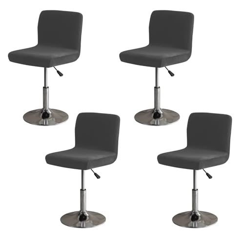 4 Stück Waschbarer Bar Stuhlhussen, Stuhlhussen Mit Rückenlehnenbezug, Barhocker Bezüge Für Kurzen,Bezüge Barstuhlbezug, Unsichtbares Elastisches Banddesign An Der Unterseite, Rutschfest (schwarz) 4 Stück Waschbarer Bar Stuhlhussen, Stuhlhussen Mit Rückenlehnenbezug, Barhocker Bezüge Für Kurzen,Bezüge Barstuhlbezug, Unsichtbares Elastisches Banddesign An Der Unterseite, Rutschfest (schwarz) von YULIAO