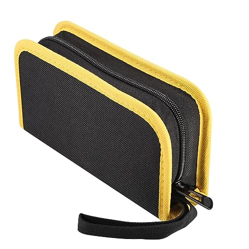 YULIN SUN Tragbare Werkzeugtasche 600D Oxford Wasserdicht Tool Kits mit Reißverschluss und 21 Taschen Werkzeugsätz für Klempner, Handwerker und Elektriker, 32 x 21 x 5.5cm von YULIN SUN