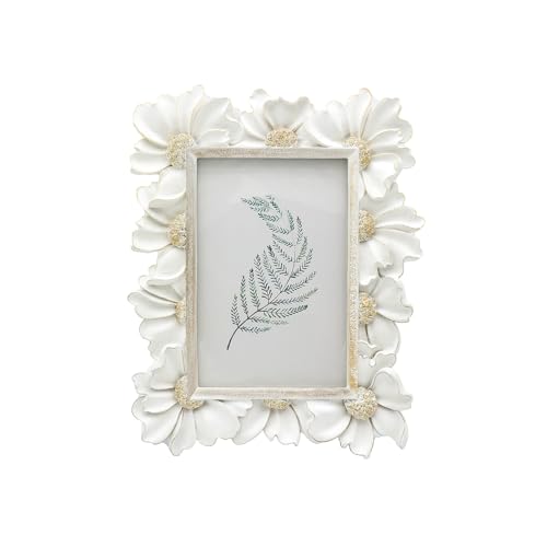 YULINK Vintage-Bilderrahmen, 10,2 x 15,2 cm, antikweiß, kunstvoller Fotorahmen, für Tischplatte und Wand, dekoratives Blumendesign, Retro-Heimdekoration, altmodische Fotogalerie-Kunst YULINK Vintage-Bilderrahmen, 10,2 x 15,2 cm, antikweiß, kunstvoller Fotorahmen, für Tischplatte und Wand, dekoratives Blumendesign, Retro-Heimdekoration, altmodische Fotogalerie-Kunst von YULINK