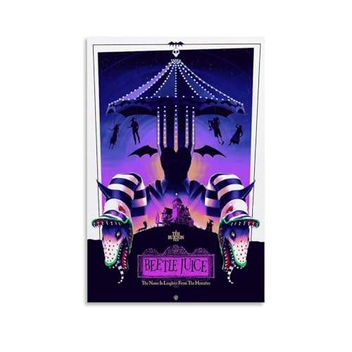 YULNFOUG Filmposter "Beetlejuice", dekoratives Gemälde, Leinwand, Wandposter und Kunstdruck, modernes Familienschlafzimmer-Dekor-Poster, 30 x 45 cm YULNFOUG Filmposter "Beetlejuice", dekoratives Gemälde, Leinwand, Wandposter und Kunstdruck, modernes Familienschlafzimmer-Dekor-Poster, 30 x 45 cm von YULNFOUG