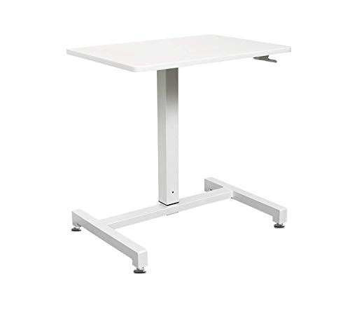 YULUKIA 100001 Air Lift Höhenverstellbarer Schreibtisch, Gaming Tisch, Workstation, White, 69cm( L) x 48cm(W) von YULUKIA