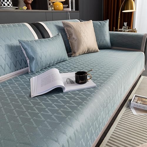 Upgraded Couch Covers - Kühlender Sofabezug im modernen Stil for 2-, 3-, 4-Kissen-Couch, Sommer-Kühlcouchbezug, rutschfest, waschbar, Sofabezug, L/U-förmiger Sofabezug, Sofaschutz for Hunde(B3,70*180C Upgraded Couch Covers - Kühlender Sofabezug im modernen Stil for 2-, 3-, 4-Kissen-Couch, Sommer-Kühlcouchbezug, rutschfest, waschbar, Sofabezug, L/U-förmiger Sofabezug, Sofaschutz for Hunde(B3,70*180C von YUMEIGE