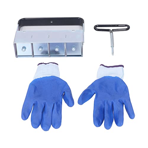 Bodenblocker 4 x 2 Zoll Handbuch Quad Bodenblock Maker Mini Handgehaltes Schimmelpilze Stecklinge Haltbar Stahlkonstruktion von YUMILI
