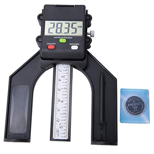 DIGITAL DISPLAY DEPTH WOODWORKING HAND-MESSER FÜR DIE GENAUE MESSUNG VON TIEFE UND HÖHE 80MM MAGNETISCHEM LCD von YUMILI