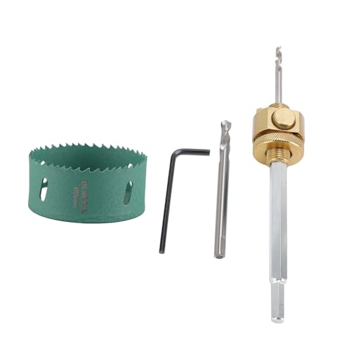 Deckenlochsägen Sie Drill Bit Extension Pole Opener für Holzplatten -Gips, einfach zu bedienen universeller Hex -Shank (80 mm / 3,1 Zoll Lochsäge) von YUMILI