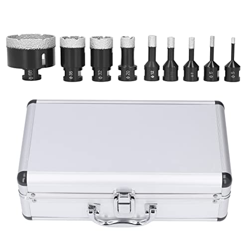 Diamond Hole Saw Set Set M14 Brennte Bohrkern für Glas, Marmor, Keramikfliesen 9pcs Diamond Hole Saw Set Set M14 Brennte Bohrkern für Glas, Marmor, Keramikfliesen 9pcs von YUMILI