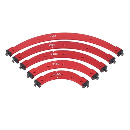 Eck -Jig -Vorlagen -Set Aluminiumlegier -Trimmbilder runde Eckvorlagen Multifunktionales Holzbearbeitung von YUMILI