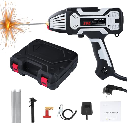Handschweißgerät, Upgrade-Schweißmaschine, Tragbare 220V Lichtbogenschweißgerät mit 10 Schweißstäben, Elektroschweißgerätesatz für Schweißstäbe Handschweißgerät, Upgrade-Schweißmaschine, Tragbare 220V Lichtbogenschweißgerät mit 10 Schweißstäben, Elektroschweißgerätesatz für Schweißstäbe von YUMILI