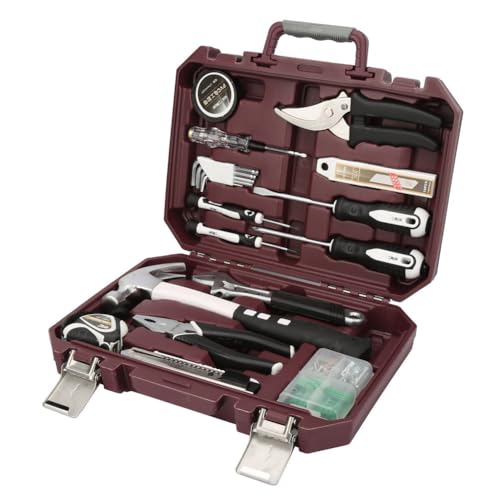 Haushaltswerkzeug -Kit DIY Home Reparatur Hardware Kombination Tool Set für Haushaltsreparaturlegierstahl von YUMILI
