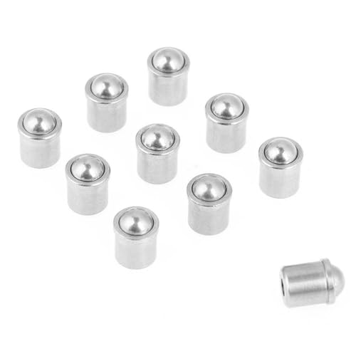 Kugelstößel, 10 Stück 304 Edelstahl Push Fit Federkörper Zubehör Set Werkzeugsatz für Tür Schrank Schublade 6 × 7 mm von YUMILI