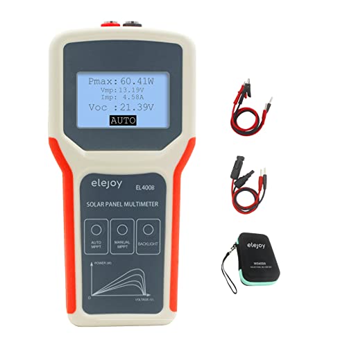 Photovoltaik Panel Multimeter, Solarpanel Mppt Tester Strom Leerlaufspannungsmesser Für Photovoltaik Panel Keine Zusätzliche Stromversorgung Erforderlich Einfach Zu Bedienen(El400b) von YUMILI