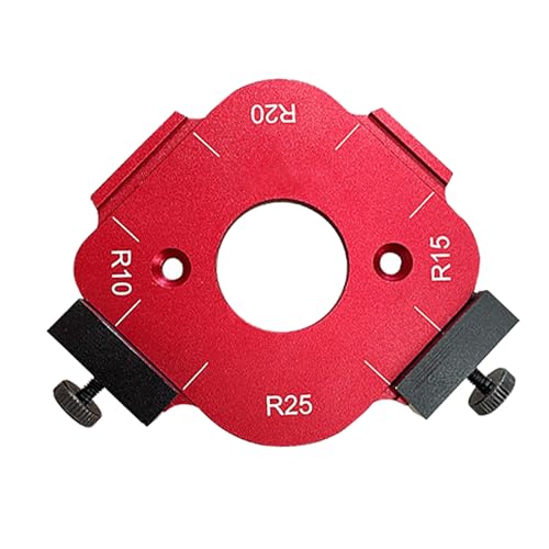 RADIUS JIG -Router -Vorlage Multifunktional genaue Aluminiumlegierung Schneller Locator R Winkelvorlage Holzbearbeitung DIY -Projekte von YUMILI