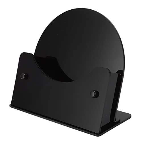 Runder Tischset-Halter – hitzebeständiger Tischset-Basis-Tischset-Halter, einfache Reinigung, Tisch-Untersetzer-Halter, langlebiger Kunststoff, rutschfeste Mattenbasis für Tischküche(Schwarz) von YUMILI