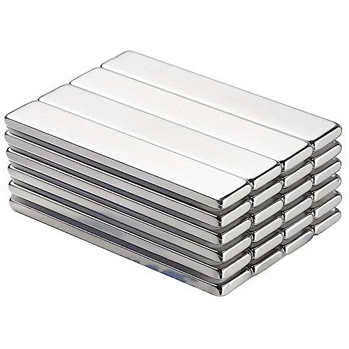 Strong Neodymium Magnets, 24 Stück Leistungsstarke Neodym Stabmagnete aus Seltenem Erdmetall for Dry-Erase Boards, Magnetic Board (60 x 10 x 3 mm) von YUMILI