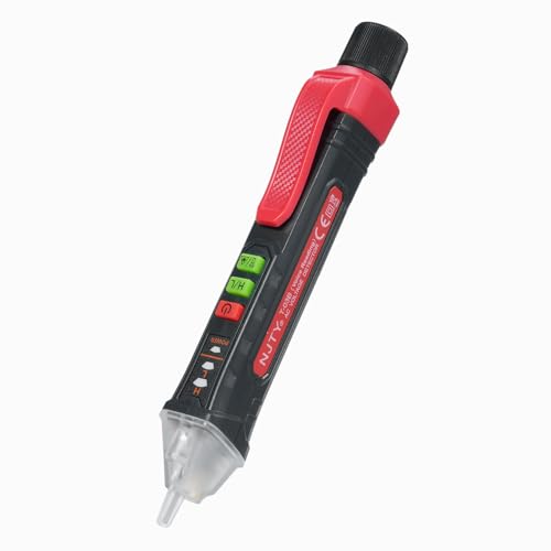 Voice Broadcast -Spannungstester Dual Range Elektrischer Tester Effizienter Live/Heißdraht -Tester -Draht -Breakpoint -Finder mit LED -Taschenlampe für Elektriker von YUMILI