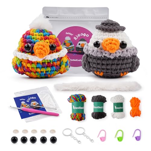 YUMILI Anfänger Häkel Starter Kit, Häkel Set für Anfänger, Tier Häkelpaket Complete Amigurumi Starter Set with Video Tutorials, DIY Crochet Kit for Kids Adults, Gift for Craft Lovers (Adler Papagei) YUMILI Anfänger Häkel Starter Kit, Häkel Set für Anfänger, Tier Häkelpaket Complete Amigurumi Starter Set with Video Tutorials, DIY Crochet Kit for Kids Adults, Gift for Craft Lovers (Adler Papagei) von YUMILI