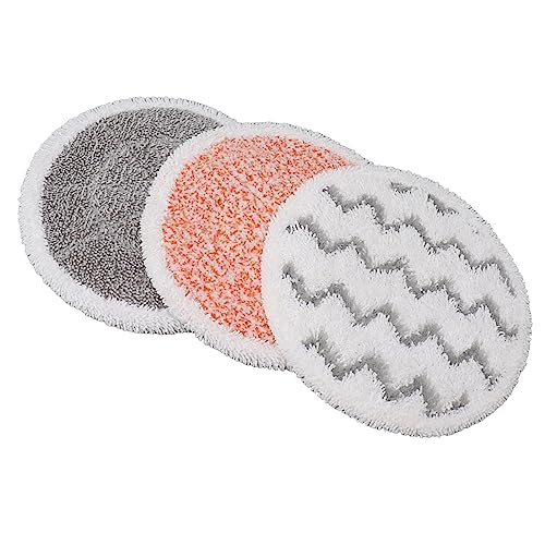 YUMILI Ersatz Dampfwischer-Pads, 6 Stück, Dampf-Bodenwischer-Scheuerpads, Waschbare Mop-Pads, Ersatz für Shark S7000 S7001 T2 T21 U6002 Steam Scrub Serie Dampfreiniger, All-in-One-Dampf-Bodenwischer von YUMILI