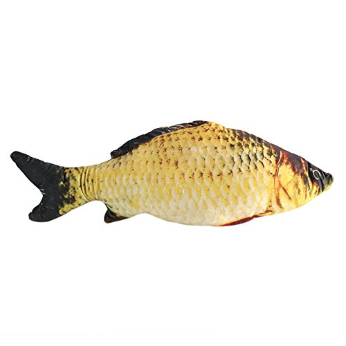 YUMILI Kissen in Fischform – kreatives 3D-Simulationskissen in Karpfenform, Dekokissen für Kinder, Geschenk, Spielzeug, Schlafsofa, Heimdekoration, 40 cm/60 cm/80 cm(60cm) von YUMILI