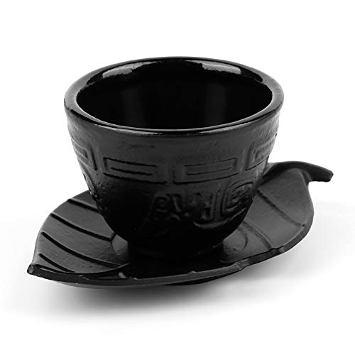YUMILI Printing Iron Cup – Nachahmung japanische Teetasse aus Gusseisen, Retro-Tasse, Eisentopf, Eisenuntersetzer, Teeset, 100 ml, Teegeschirr, Eisentopf, Teetasse von YUMILI