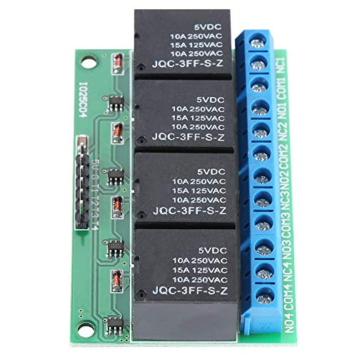 YUMILI Relais Latch, 4 Kanal 5v Flip Flop Latch Relais Bistabil Selbstsperrend Low Pulse Triggermodul Fur Automobilelektronik Motor Led Smart Home Notbeleuchtung Mcu Entwicklungsplatine von YUMILI