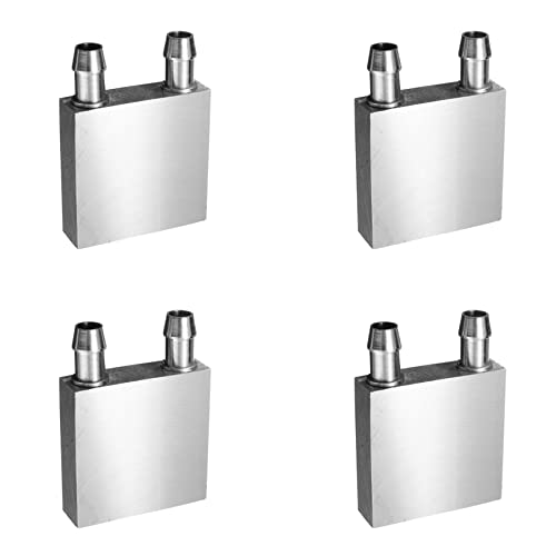 YUMIN 4X Aluminium Wasserkühlblock 40X40X12mm Kühler für Computer CPU Kühler von YUMIN