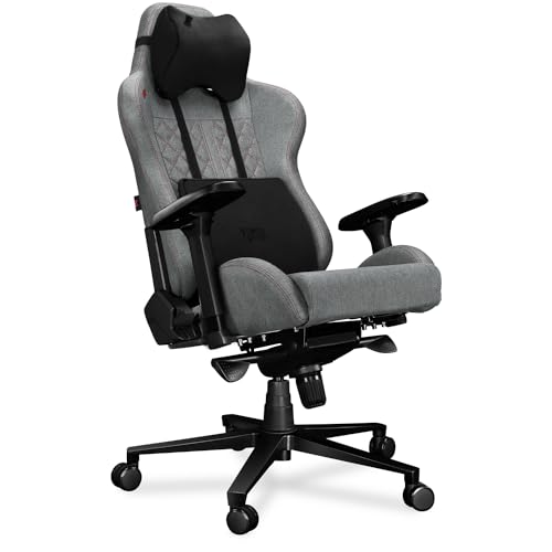 YUMISU 2050 Bürostuhl Gaming Stuhl - Gamingstuhl mit Memory Foam Kissen in Velours - Gamer Stuhl Stoff Hellgrau/Rot mit 4D-Armlehnen - Gaming Sessel mit Leisen Gummiräder - Computerstuhl bis 150 kg YUMISU 2050 Bürostuhl Gaming Stuhl - Gamingstuhl mit Memory Foam Kissen in Velours - Gamer Stuhl Stoff Hellgrau/Rot mit 4D-Armlehnen - Gaming Sessel mit Leisen Gummiräder - Computerstuhl bis 150 kg von YUMISU