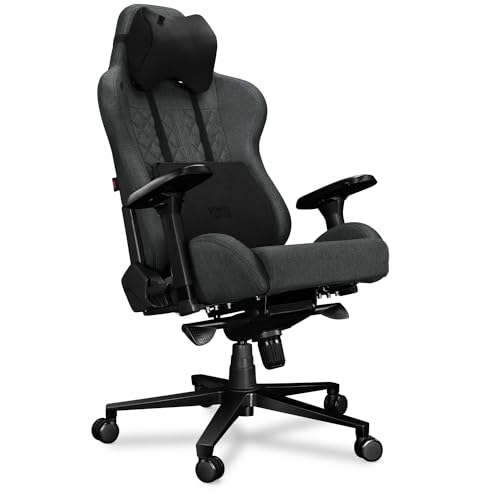 YUMISU 2050 Bürostuhl Gaming Stuhl - Gamingstuhl mit Memory Foam Kissen in Velours - Gamer Stuhl Stoff Grau/Schwarz mit 4D-Armlehnen - Gaming Sessel mit Leisen Gummiräder - Computerstuhl bis 150 kg YUMISU 2050 Bürostuhl Gaming Stuhl - Gamingstuhl mit Memory Foam Kissen in Velours - Gamer Stuhl Stoff Grau/Schwarz mit 4D-Armlehnen - Gaming Sessel mit Leisen Gummiräder - Computerstuhl bis 150 kg von YUMISU