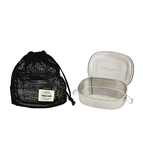 YUMMII YUMMII Premium Stainless-Steel Small Lunch Box (500ml) for Childrens and Adults, The Food Storage Container – Compartment and Temperature Resistant, Easy to Clean, BPA-Free, Odorless von YUMMII YUMMII