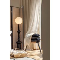 Ein Paar Durchsichtige Vorhänge Aus Leinen/Baumwollmischung Mit Perlenbesatz An Der Vorderkante, Wohnzimmervorhänge, Cafévorhänge von YUMUHomeDecor