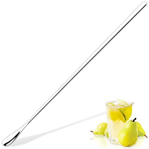 YUNAI Rührlöffel mit 19.2 cm Langer Griff, Barlöffel aus Edelstahl, Eistee-Kaffee-Cocktail-Rührlöffel für Eis, Getränke, Dessert, Zuhause, Küche, Büro, Teelöffel, Eislöffel, Lange löffel von YUNAI