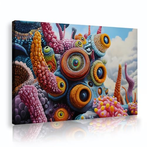YUNART Abstrakte Fantasie Koralle Leinwand Wandkunst Bunte Moderne Meereslandschaft Kunstwerk Wanddekoration Zeitgenössische lebendige gerahmte Malerei 25x38cm Innenrahmen YUNART Abstrakte Fantasie Koralle Leinwand Wandkunst Bunte Moderne Meereslandschaft Kunstwerk Wanddekoration Zeitgenössische lebendige gerahmte Malerei 25x38cm Innenrahmen von YUNART