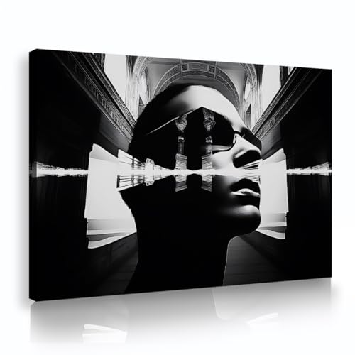 YUNART Große Größe Schwarz Weiß Architektur Leinwand Wandkunst Moderne Porträt gerahmt Minimalistische Leinwand Kunstwerk Drucke für Wohnzimmer 35x52cm Innenrahmen YUNART Große Größe Schwarz Weiß Architektur Leinwand Wandkunst Moderne Porträt gerahmt Minimalistische Leinwand Kunstwerk Drucke für Wohnzimmer 35x52cm Innenrahmen von YUNART