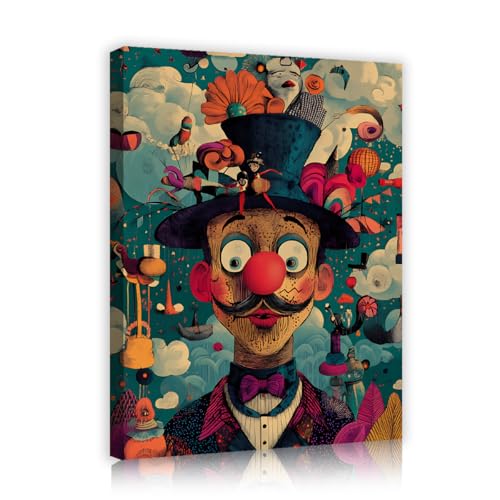 YUNART Surreale Anime Leinwand Malerei skurril gerahmt Wandkunst Vintage Gothic Farben Wanddekoration für Wohnzimmer Spielzimmer Dekor 45x60cm Innenrahmen YUNART Surreale Anime Leinwand Malerei skurril gerahmt Wandkunst Vintage Gothic Farben Wanddekoration für Wohnzimmer Spielzimmer Dekor 45x60cm Innenrahmen von YUNART