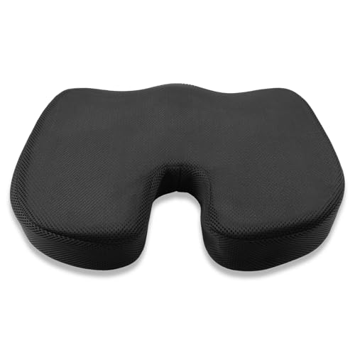 Sitzkissen Orthopädisch,Ergonomisches Sitzkissen für Bürostuhl,Sitzkissen Auto,Hämorrhoiden Sitzkissen Stuhl,Memory Foam Steißbeinkissen,Sitzpolster Stuhl,Sitzkissen Bürostuhl mit Waschbarem Bezug von YUNCHONGuk