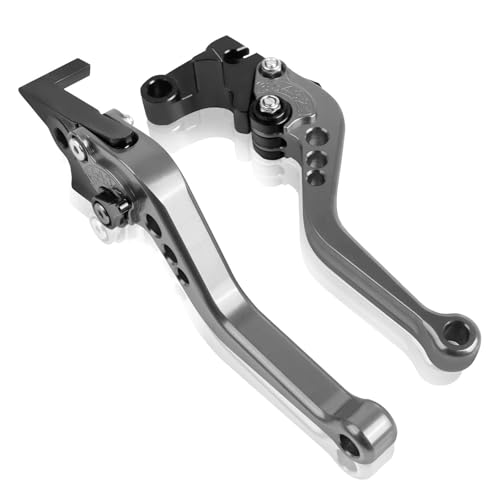 YUNDVLT Hebel Compatible With FZ6 FZ 6 FAZER 2004-2010 XJ6 FZ6R 2009-2020 Kurze Und Lange Bremskupplungshebel Motorrad CNC-Griffhebel(Short titanium) von YUNDVLT