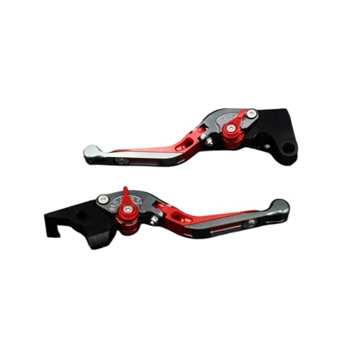 YUNDVLT Hebel Compatible With GSR750 GSX-S750 GSR/GSX-S/GSXS 750 2011-2018 Motorrad Einstellbare Legierung Bremsen Kupplung Hebel(Red3) von YUNDVLT