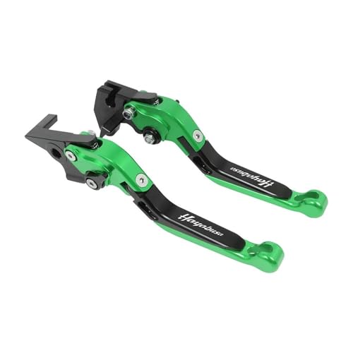 YUNDVLT Hebel Compatible With GSXR1300 GSXR 1300 1999-2006 2007 Motorrad CNC Einstellbare Ausziehbare Bremskupplungshebel Lenkerhebel(Green2) von YUNDVLT