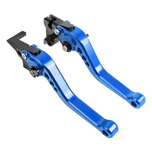 YUNDVLT Hebel Compatible With MON STERS 400 620 695 696 796 821 M400 M620 M750 M900 ST2 ST4 Bremse Kupplung Hebel Motorrad(Short blue) von YUNDVLT