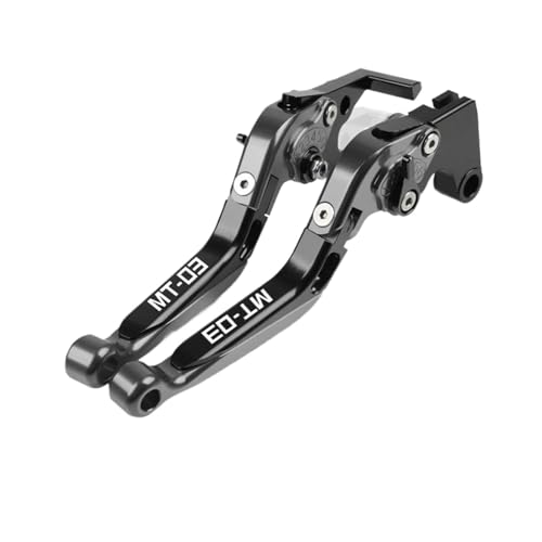 YUNDVLT Hebel Compatible With MT-03 MT03 Motorrad Klappbare Ausziehbare Bremskupplungshebel Lenker Gips MT 03 2015 2016 2017 2018 2019 2020 2021(Black2) von YUNDVLT