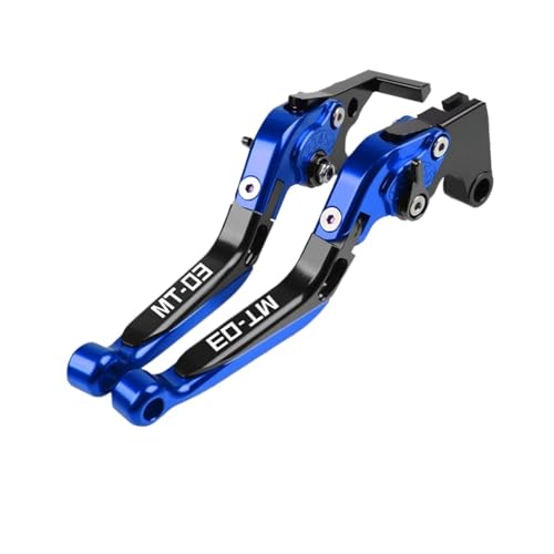 YUNDVLT Hebel Compatible With MT-03 MT03 Motorrad Klappbare Ausziehbare Bremskupplungshebel Lenker Gips MT 03 2015 2016 2017 2018 2019 2020 2021(Blue1) von YUNDVLT