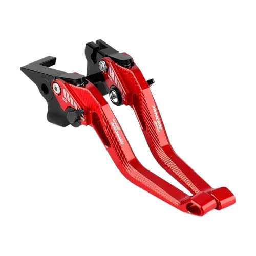 YUNDVLT Hebel Compatible With TRACER900 TRACER 900 2015 2016 2017 2018 2019 2020 Motorrad Einstellbare Kupplung Bremshebel 5D Kurzen Hebel(RED BLACK) von YUNDVLT
